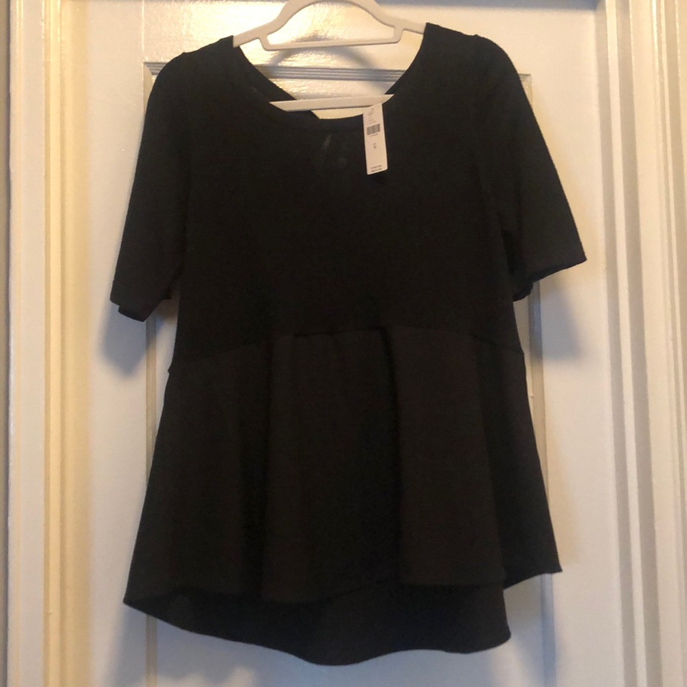 NWT anthropology ss peplum top - Picture 1 of 4